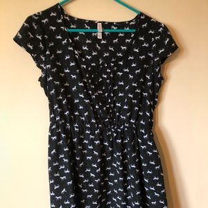 Xhilaration horses black dress